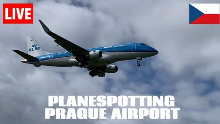 Prague Airport Live Plane Spotting